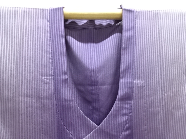  紗縞織り出し暈しロング道行コート